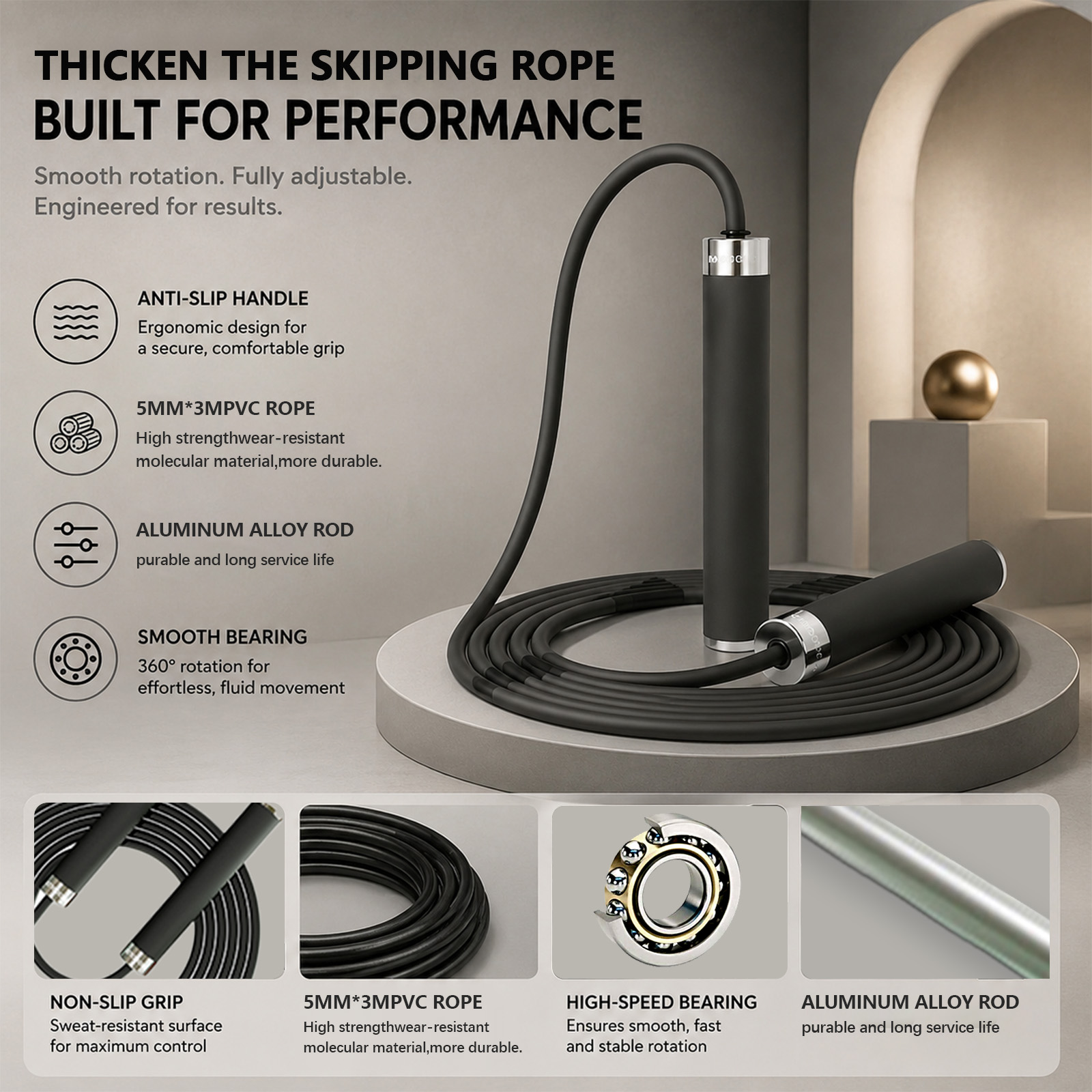 Скакалка для бокса и фитнеса д – обзор и цена Skipping Rope Pvc