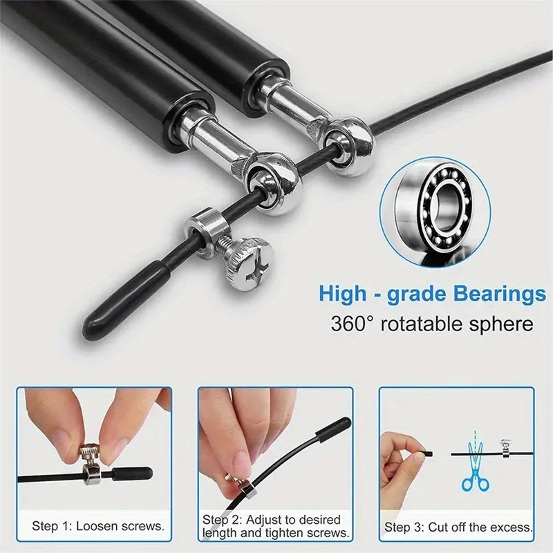 Скоростная скакалка для кроссф – обзор и цена Jump Rope Speed Bearing